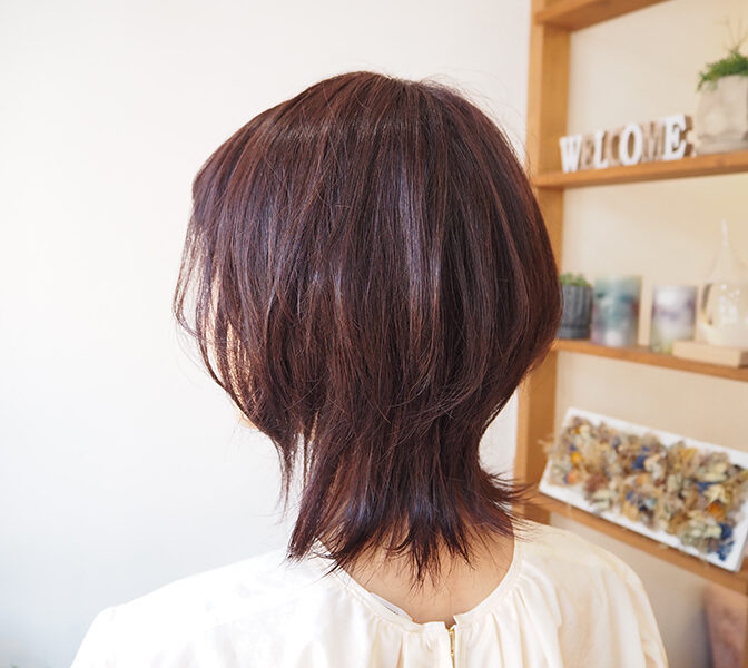 ウィッグを着けた女性