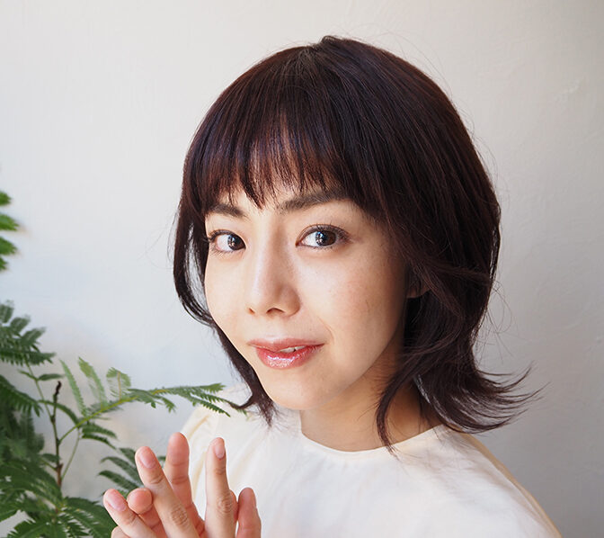 ウィッグを着けた女性