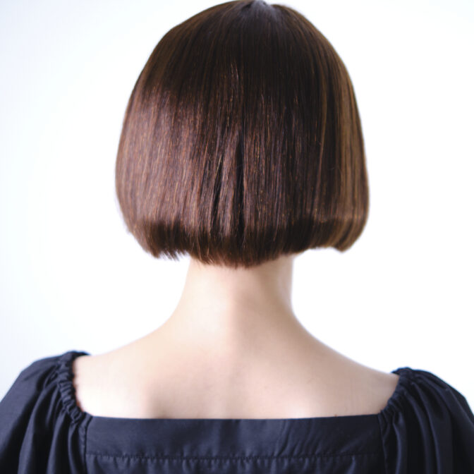 ウィッグを着けた女性