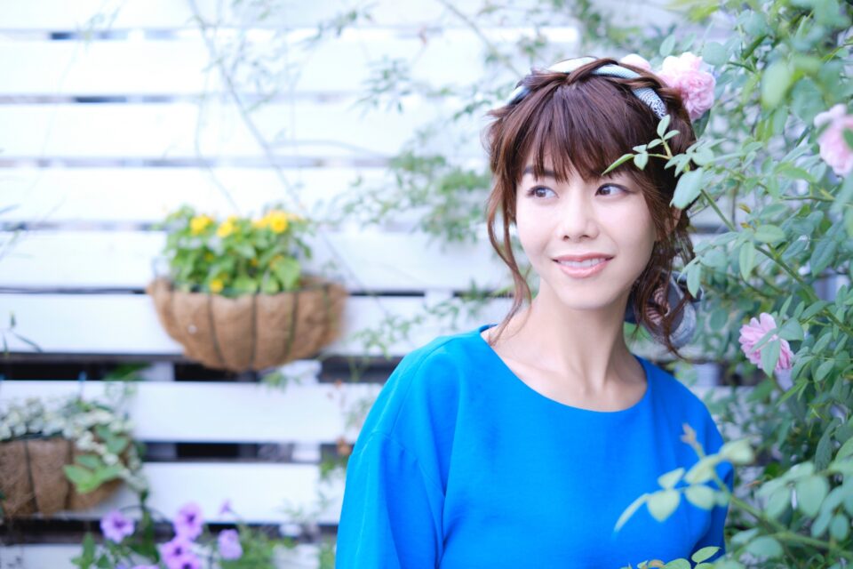 ウィッグを着けた女性