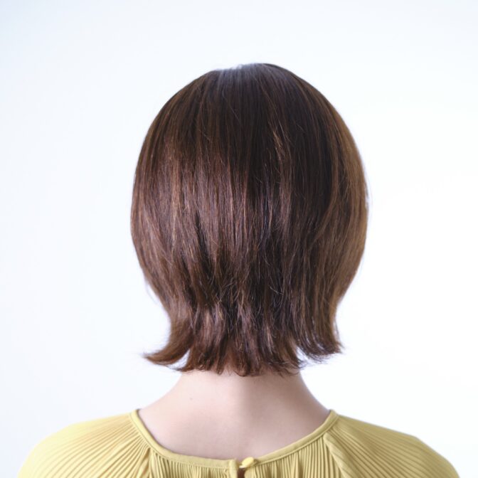 ウィッグの後ろ姿