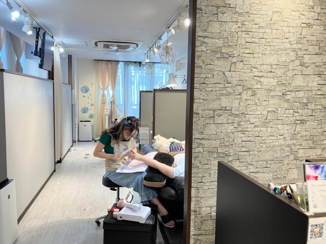 ウィッグ試着スペース