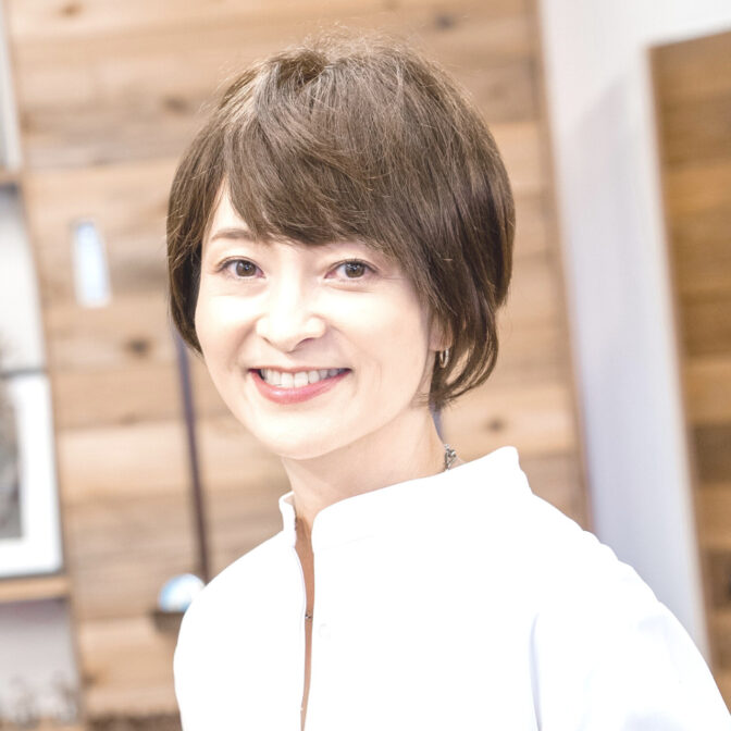 ウィッグを着けた女性